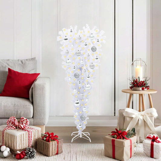 Artificial Christmas Tree with Stand White 120 cm PVC and Steel