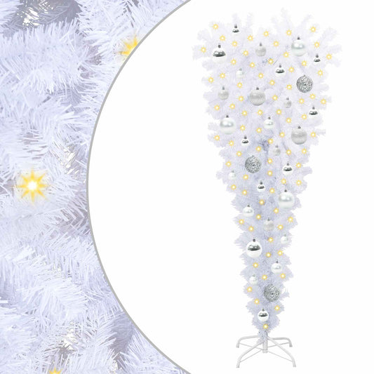Artificial Christmas Tree with Stand White 120 cm PVC and Steel