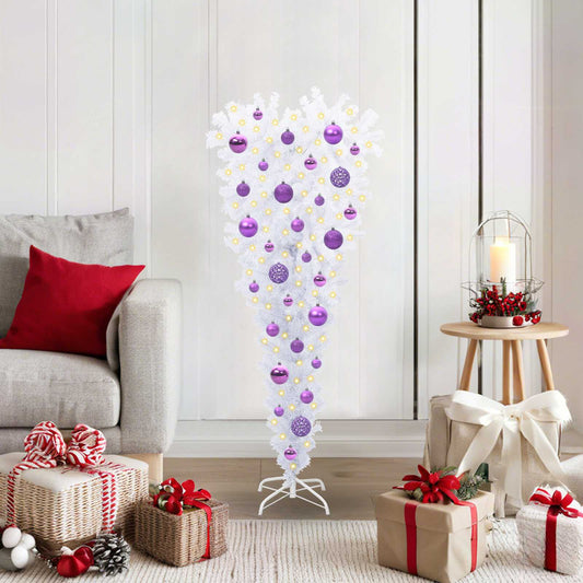 Artificial Christmas Tree with Stand White 120 cm PVC and Steel