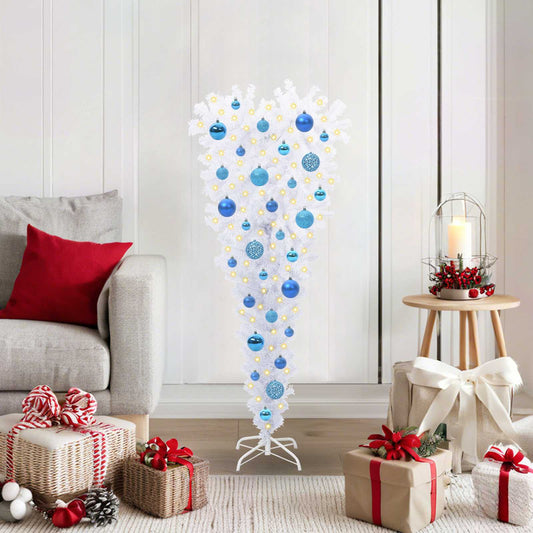 Artificial Christmas Tree with Stand White 120 cm PVC and Steel