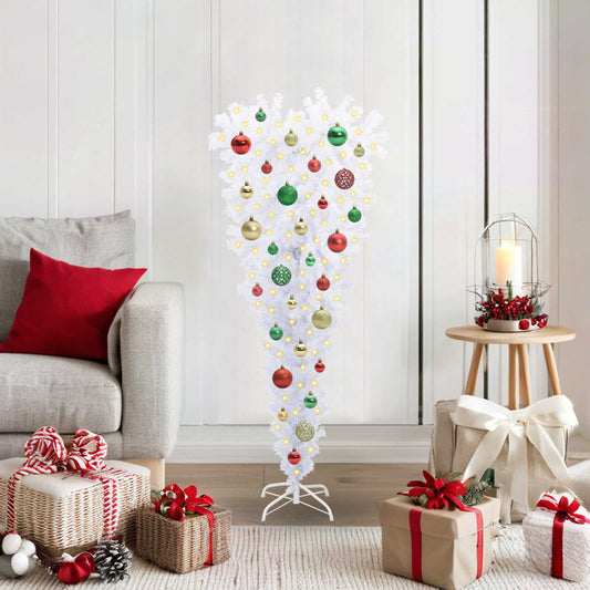 Artificial Christmas Tree with Stand White 120 cm PVC and Steel