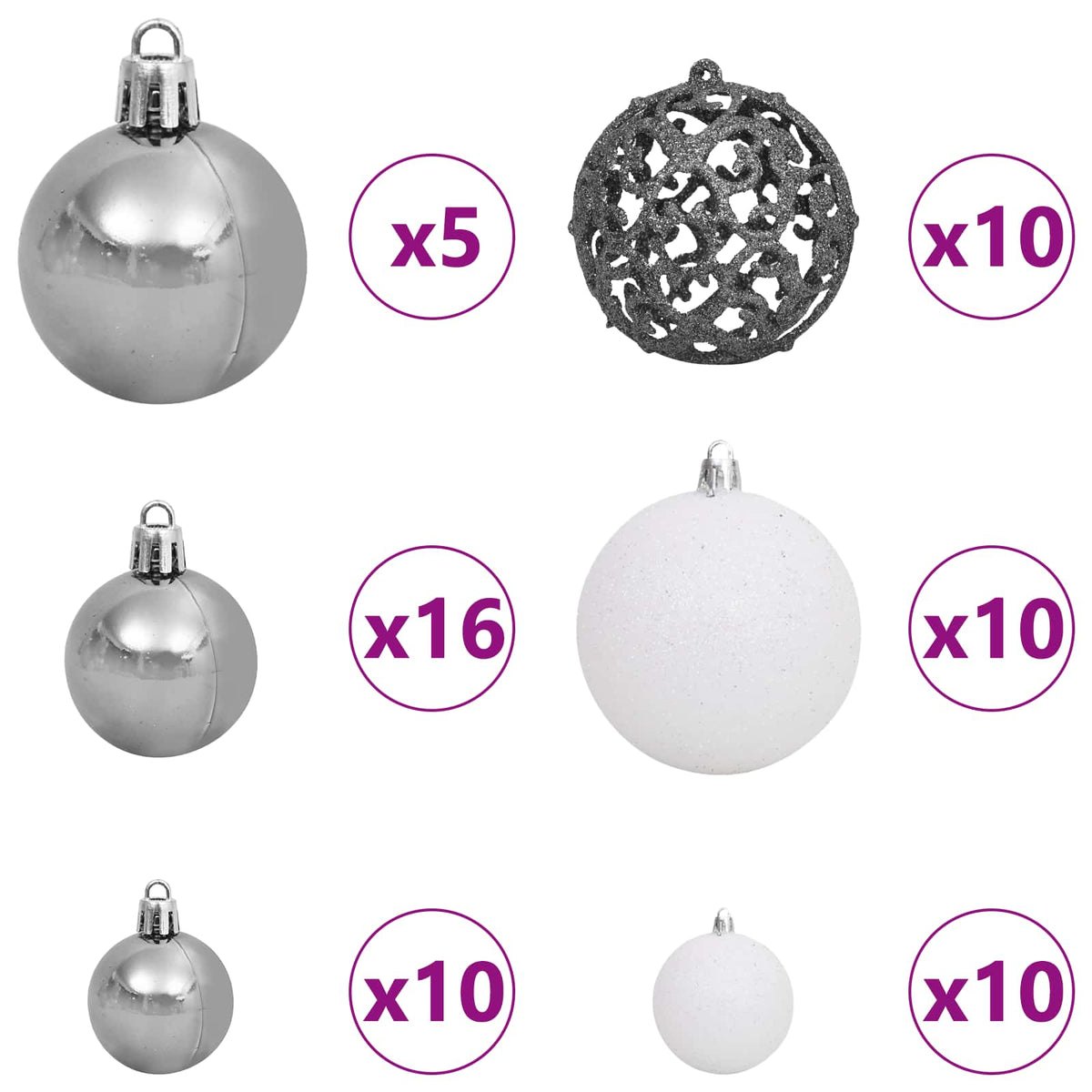 Artificial Christmas Tree with Stand White 180 cm PVC and Steel