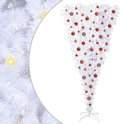 Artificial Christmas Tree with Stand White 180 cm PVC and Steel