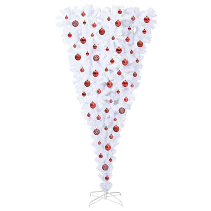 Artificial Christmas Tree with Stand White 180 cm PVC and Steel