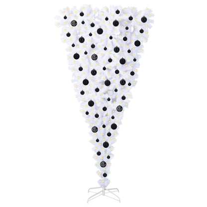 Artificial Christmas Tree with Stand White 180 cm PVC and Steel