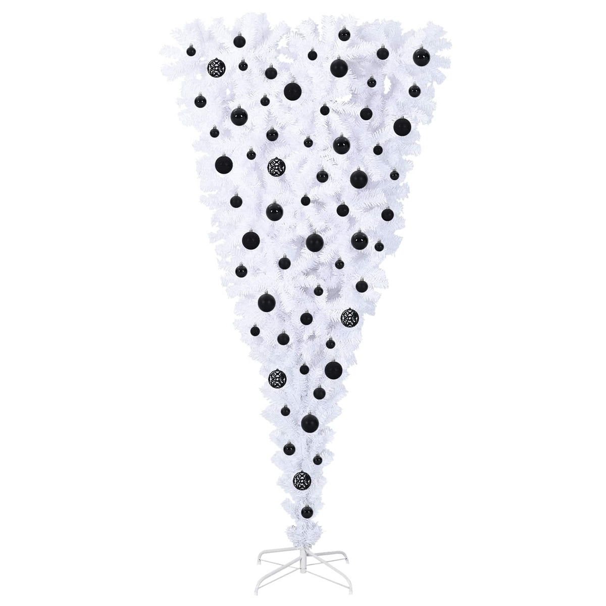 Artificial Christmas Tree with Stand White 180 cm PVC and Steel