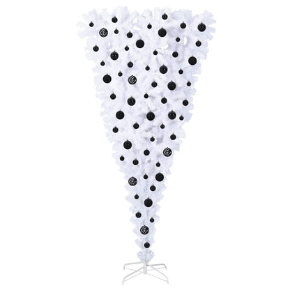 Artificial Christmas Tree with Stand White 180 cm PVC and Steel
