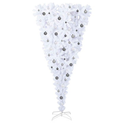 Artificial Christmas Tree with Stand White 210 cm PVC and Steel