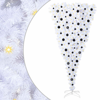 Artificial Christmas Tree with Stand White 210 cm PVC and Steel