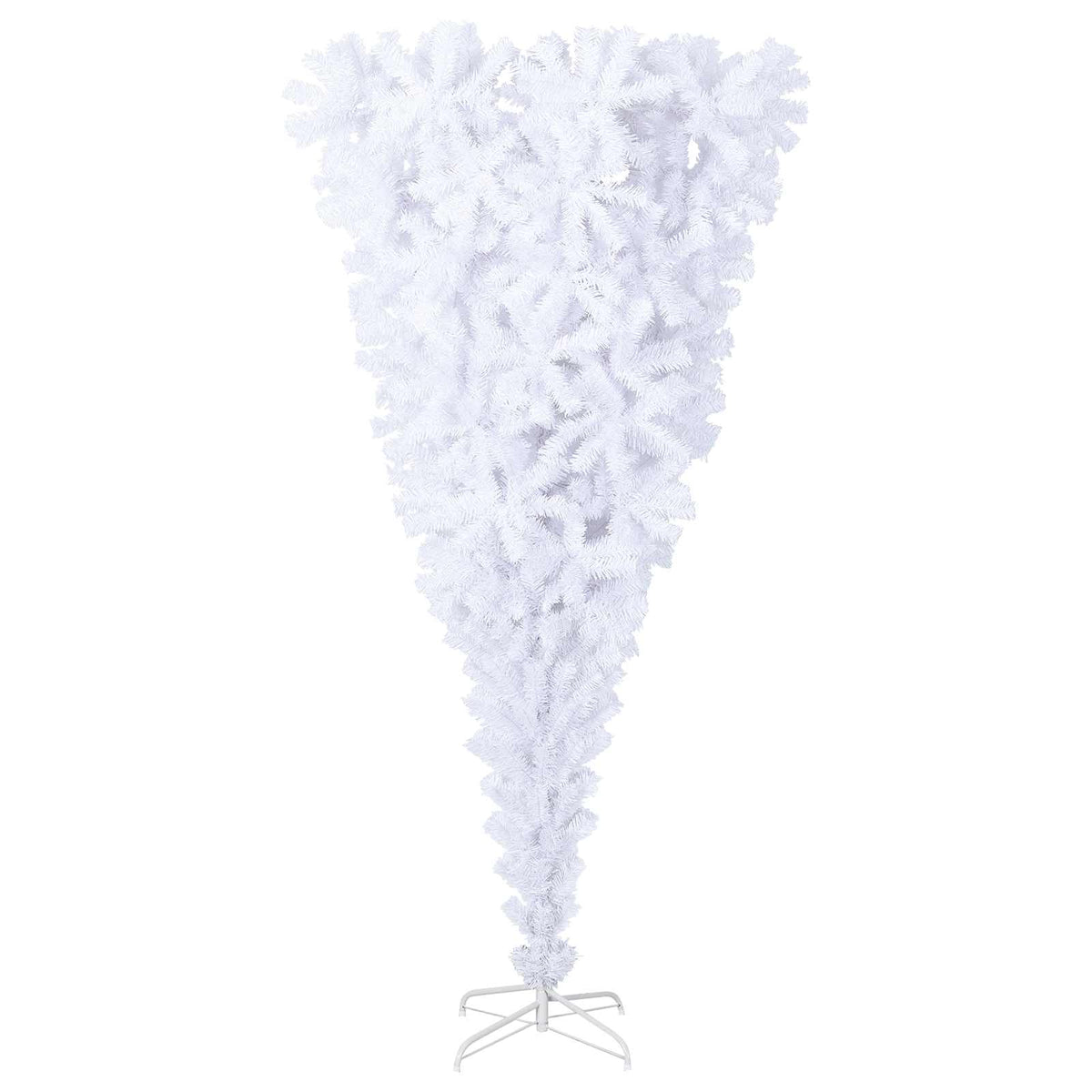 Artificial Christmas Tree with Stand White 240 cm PVC and Steel