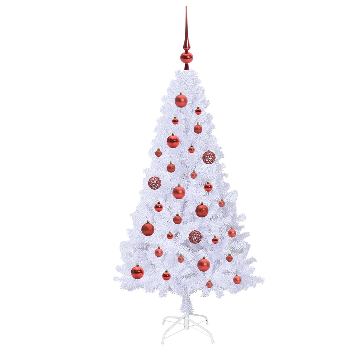 Artificial Christmas Tree with Stand White 120 cm PVC and Steel