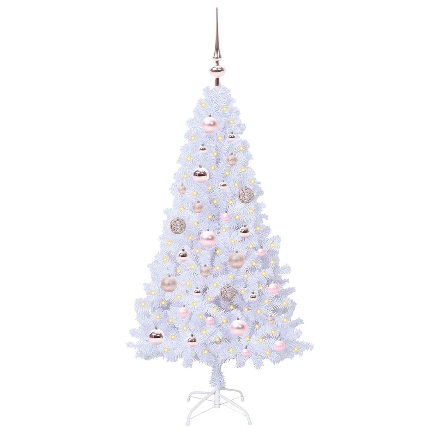 Artificial Christmas Tree with Stand White 120 cm PVC and Steel