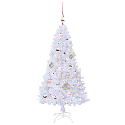 Artificial Christmas Tree with Stand White 120 cm PVC and Steel