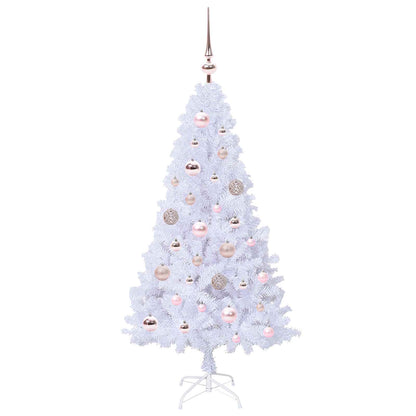 Artificial Christmas Tree with Stand White 120 cm PVC and Steel