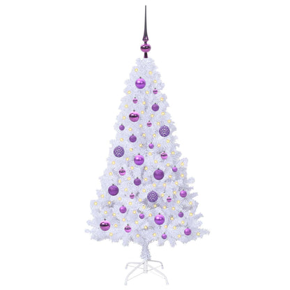 Artificial Christmas Tree with Stand White 120 cm PVC and Steel