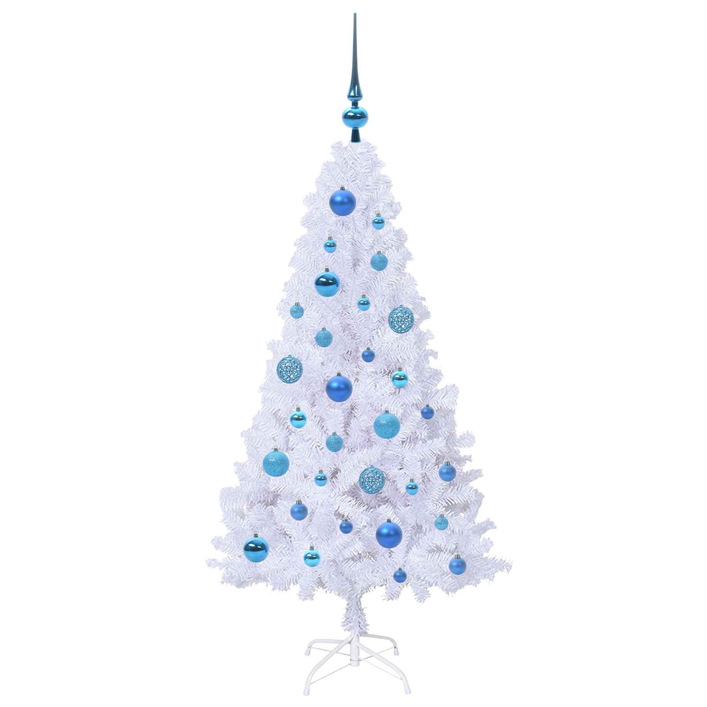 Artificial Christmas Tree with Stand White 120 cm PVC and Steel