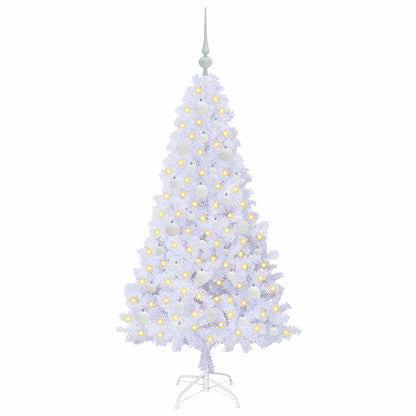 Artificial Christmas Tree with Stand White 150 cm PVC and Steel
