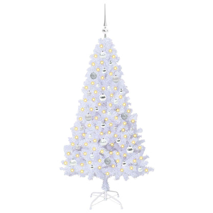 Artificial Christmas Tree with Stand White 150 cm PVC and Steel