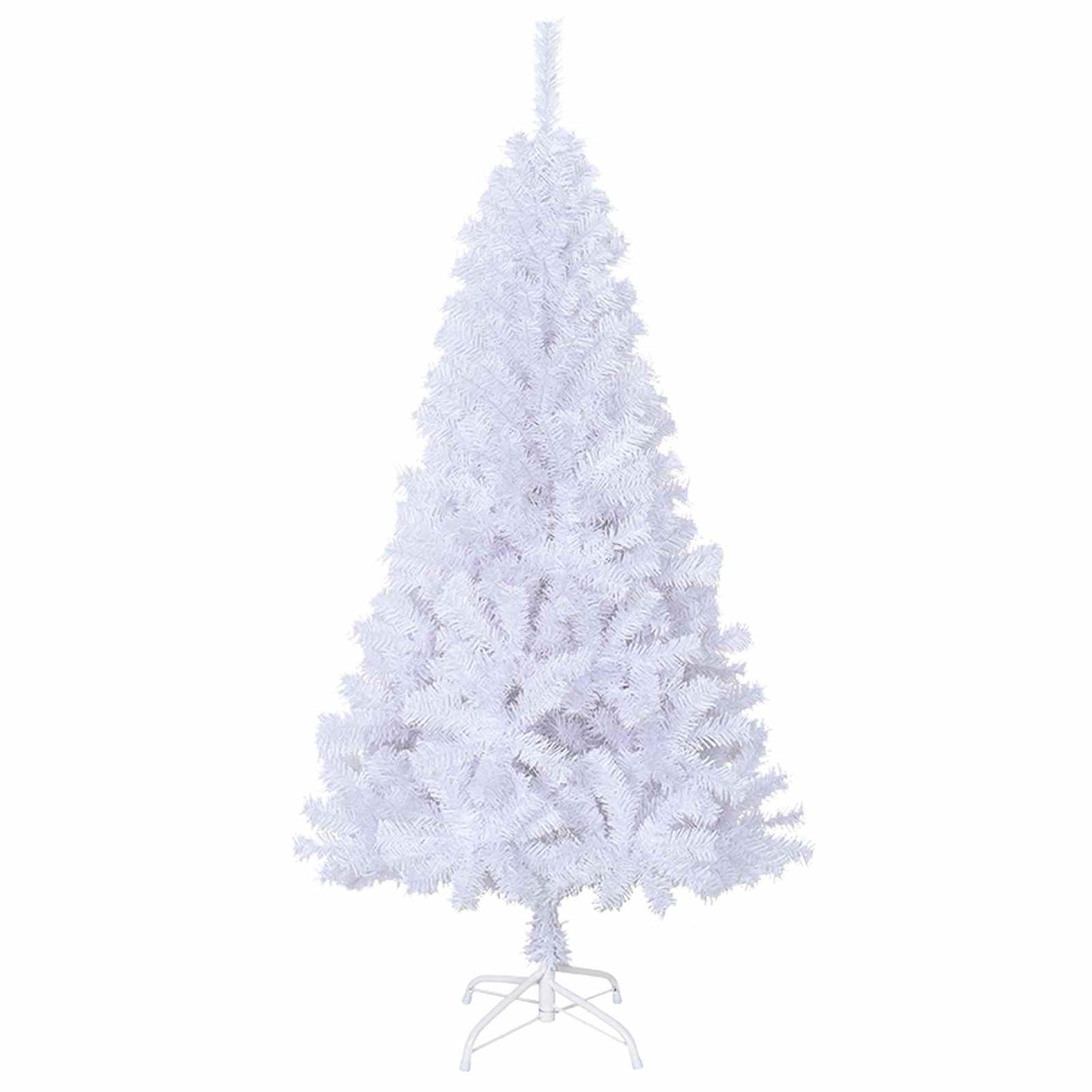 Artificial Christmas Tree with Stand White 150 cm PVC and Steel
