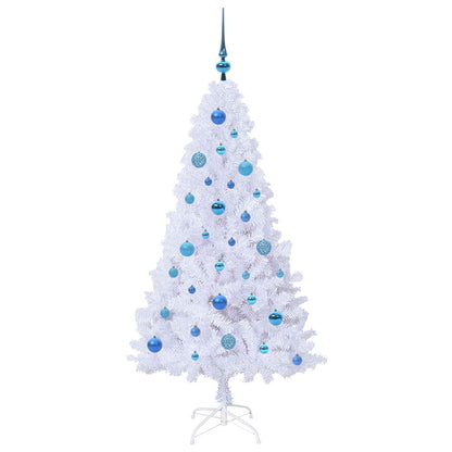 Artificial Christmas Tree with Stand White 150 cm PVC and Steel