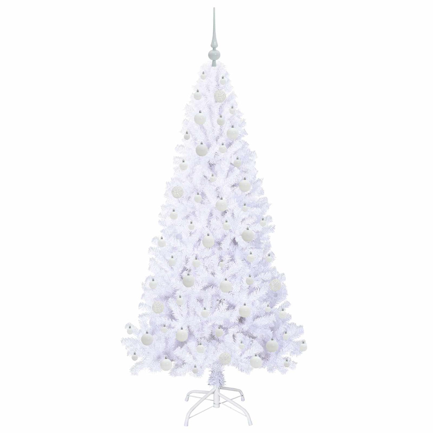 Artificial Christmas Tree with Stand White 180 cm PVC and Steel