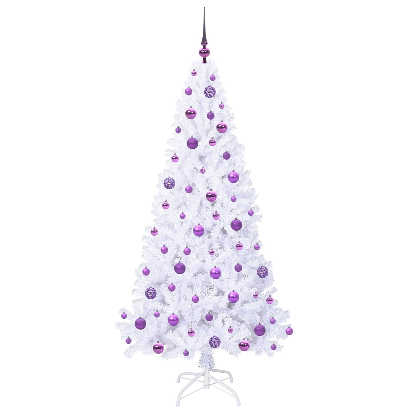 Artificial Christmas Tree with Stand White 180 cm PVC and Steel