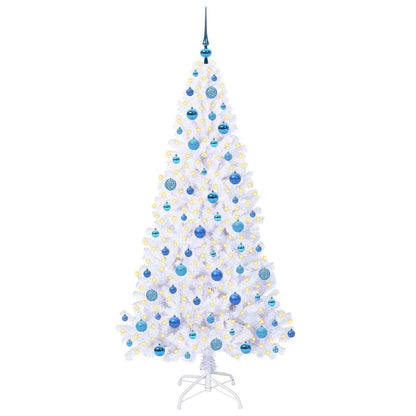 Artificial Christmas Tree with Stand White 180 cm PVC and Steel