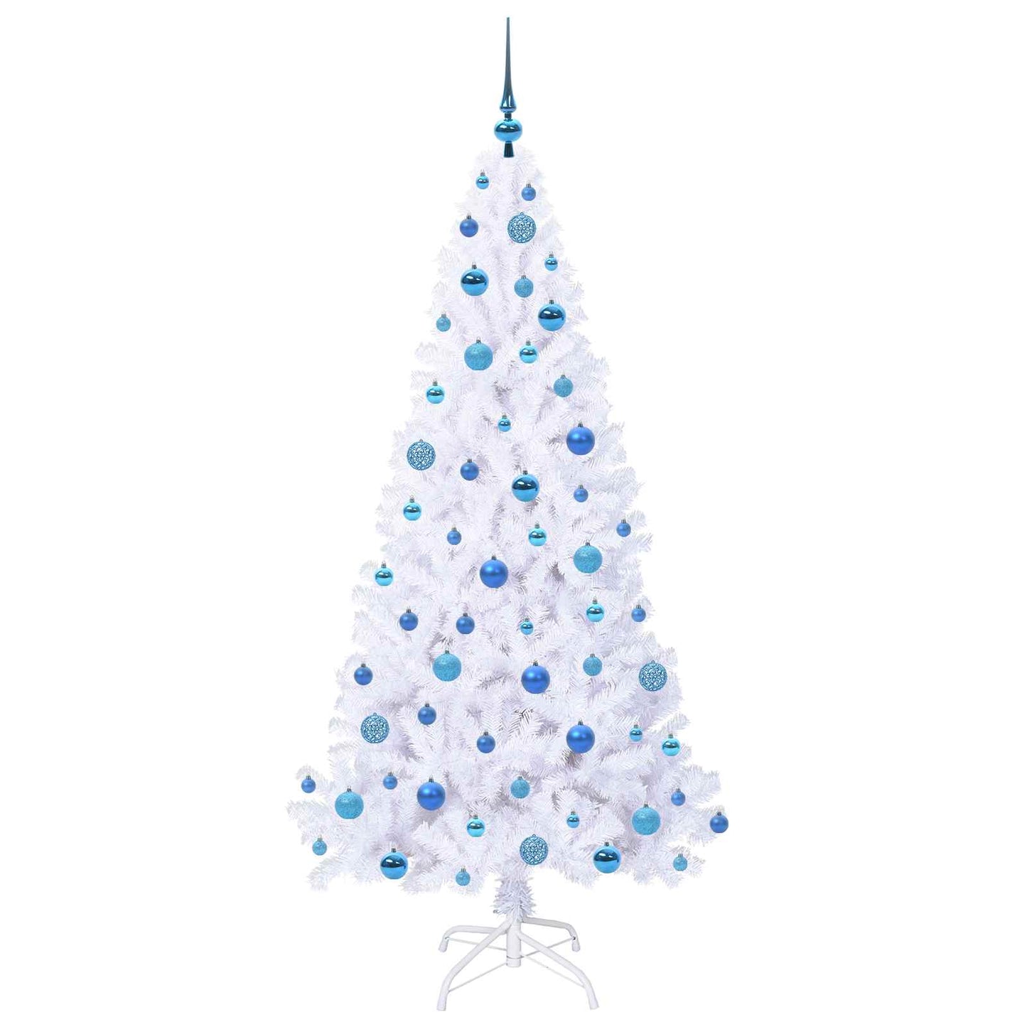 Artificial Christmas Tree with Stand White 180 cm PVC and Steel