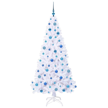 Artificial Christmas Tree with Stand White 180 cm PVC and Steel