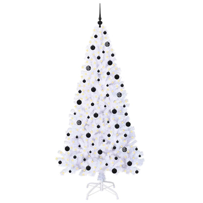 Artificial Christmas Tree with Stand White 210 cm PVC and Steel
