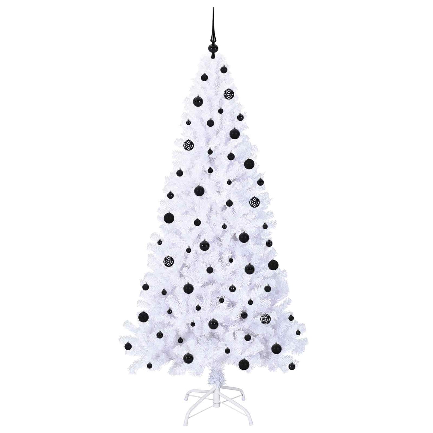 Artificial Christmas Tree with Stand White 210 cm PVC and Steel