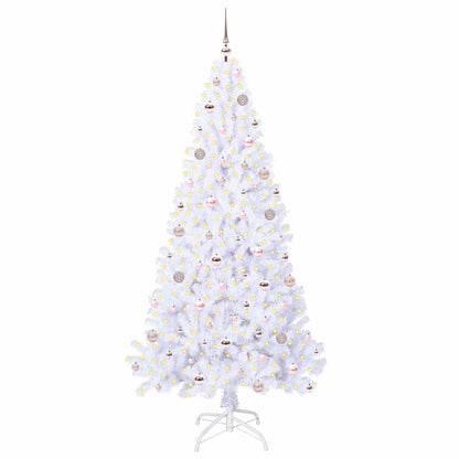 Artificial Christmas Tree with Stand White 210 cm PVC and Steel