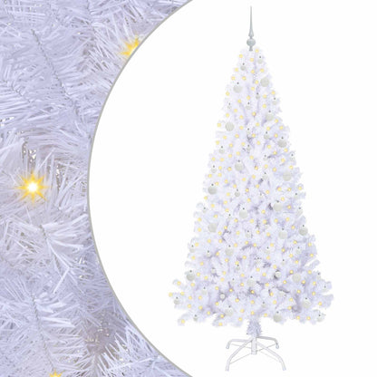 Artificial Christmas Tree with Stand White 210 cm PVC and Steel