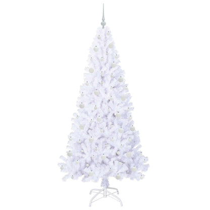 Artificial Christmas Tree with Stand White 210 cm PVC and Steel