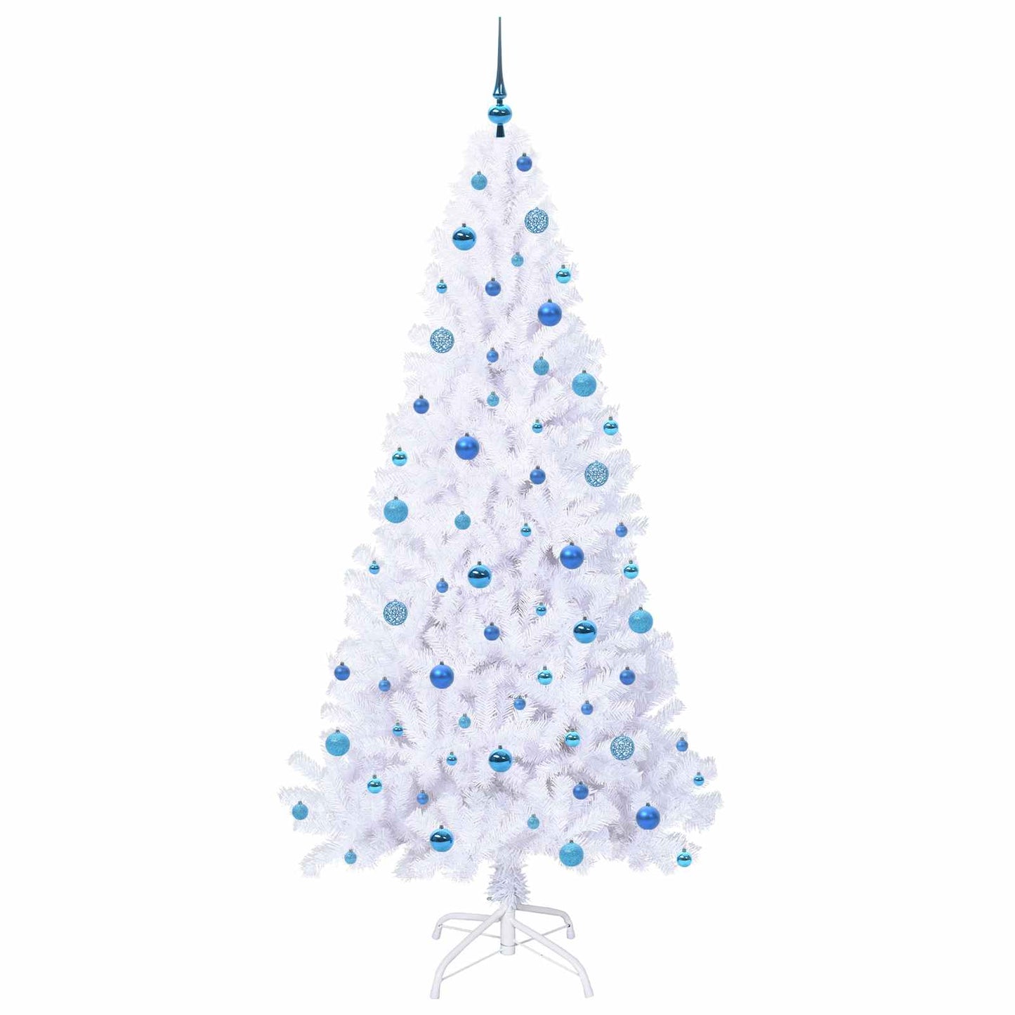 Artificial Christmas Tree with Stand White 210 cm PVC and Steel