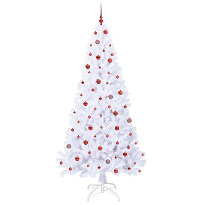Artificial Christmas Tree with Stand White 240 cm PVC and Steel