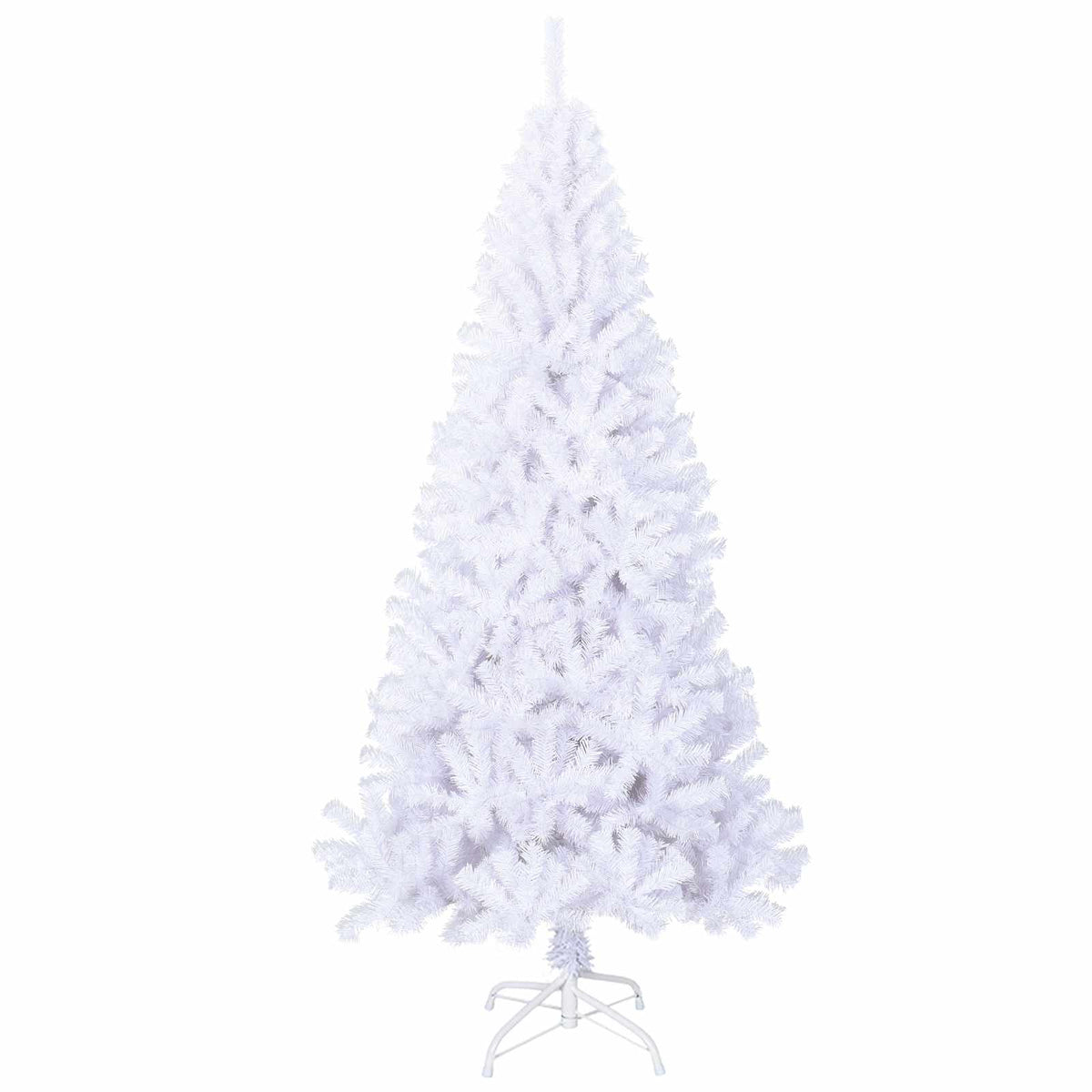 Artificial Christmas Tree with Stand White 240 cm PVC and Steel