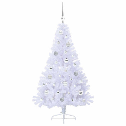 Artificial Christmas Tree with Stand White 150 cm PVC and Steel