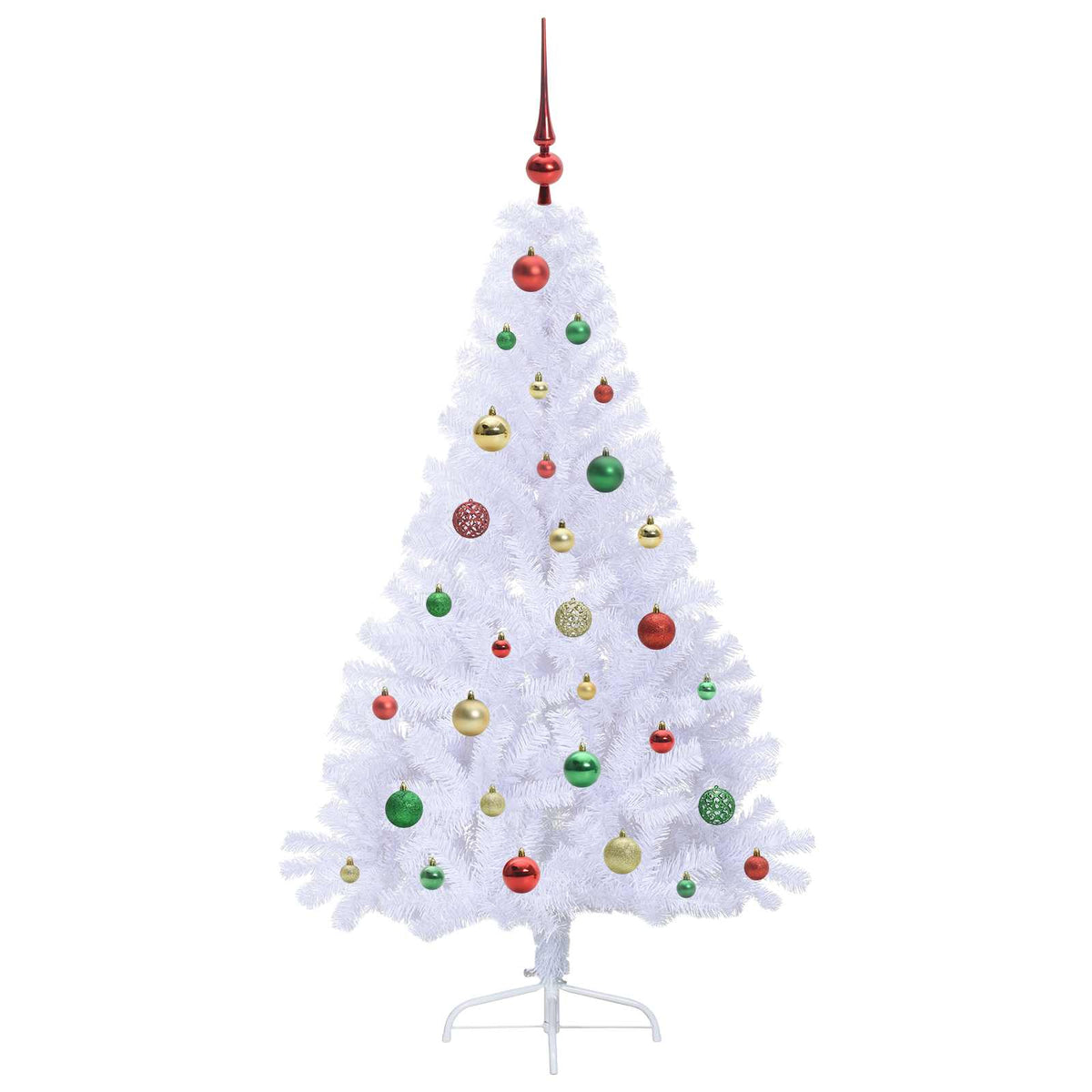 Artificial Christmas Tree with Stand White 150 cm PVC and Steel