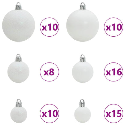 Artificial Christmas Tree with Stand White 180 cm PVC and Steel