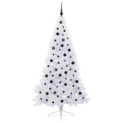 Artificial Christmas Tree with Stand White 210 cm PVC and Steel