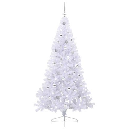 Artificial Christmas Tree with Stand White 210 cm PVC and Steel