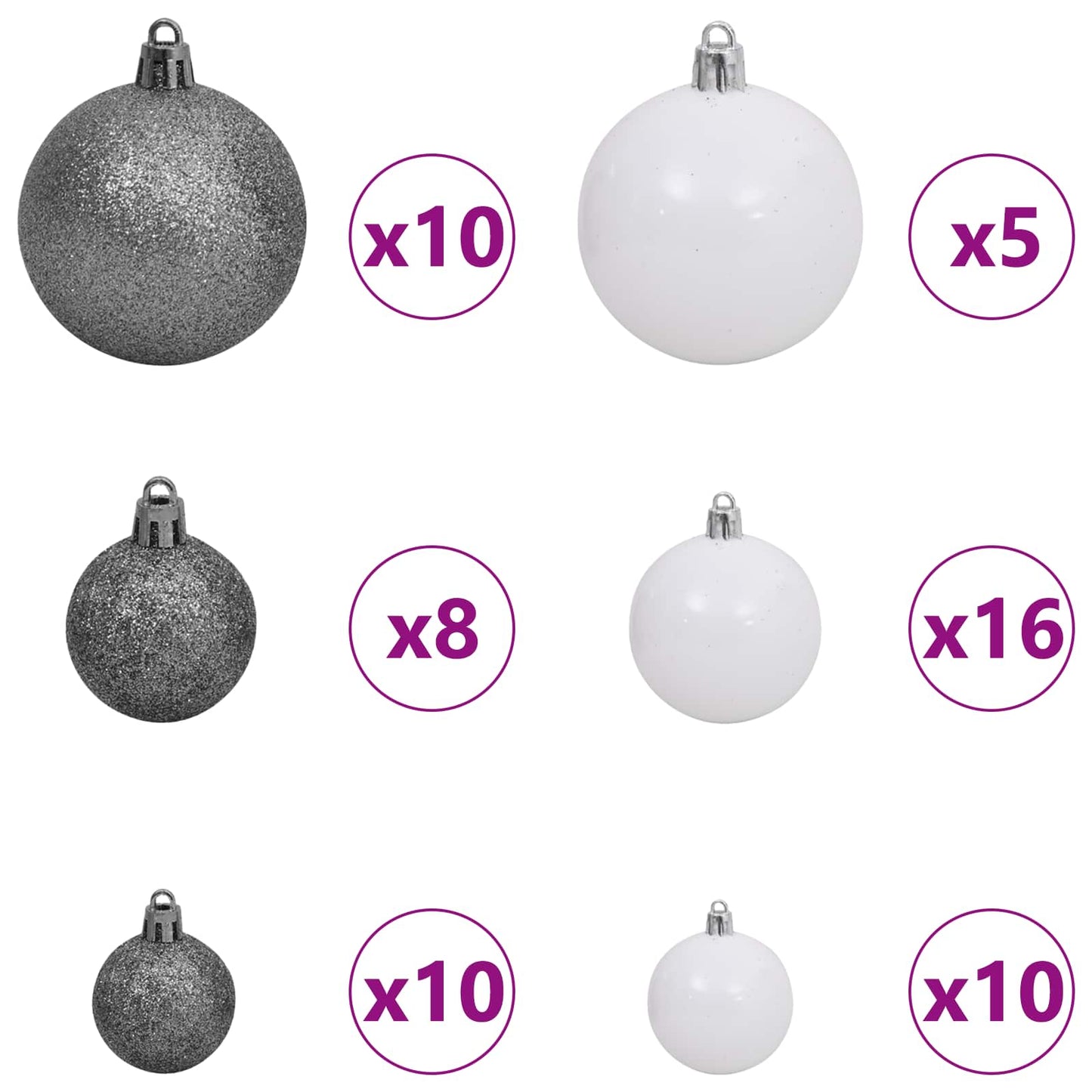 Artificial Christmas Tree with Stand White 240 cm PVC and Steel