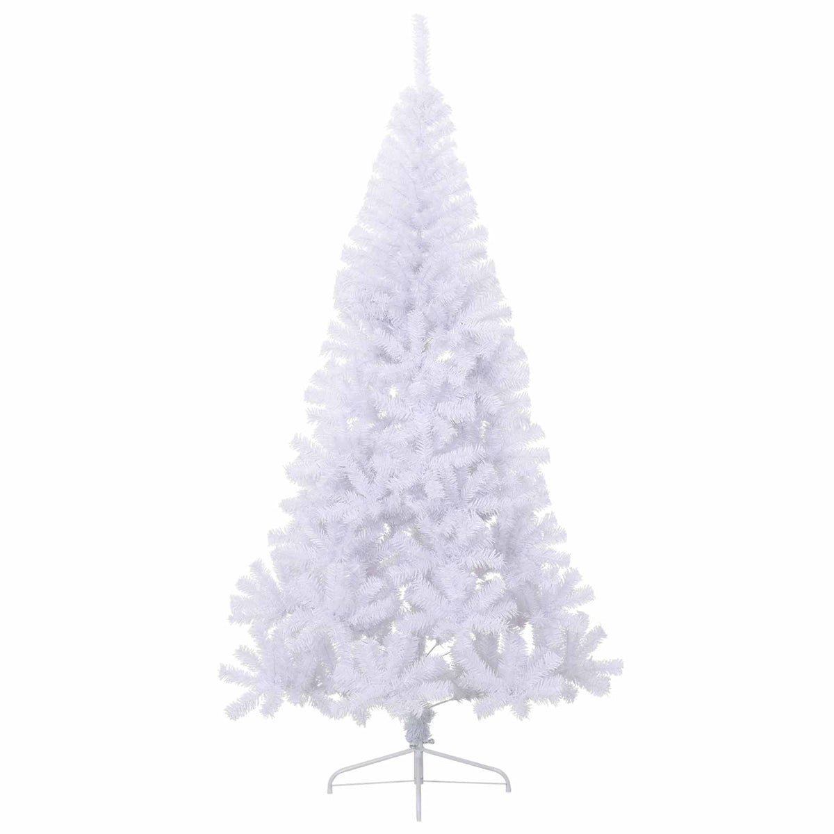Artificial Christmas Tree White 240 cm PVC and Steel