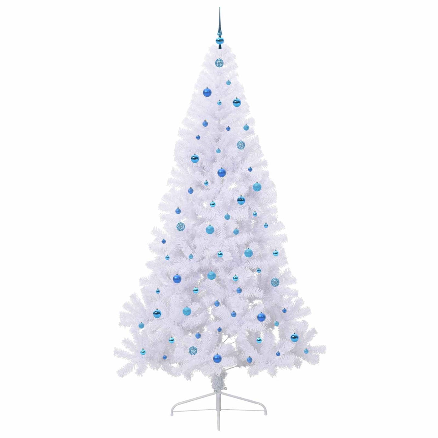 Artificial Christmas Tree with Stand White 240 cm PVC and Steel