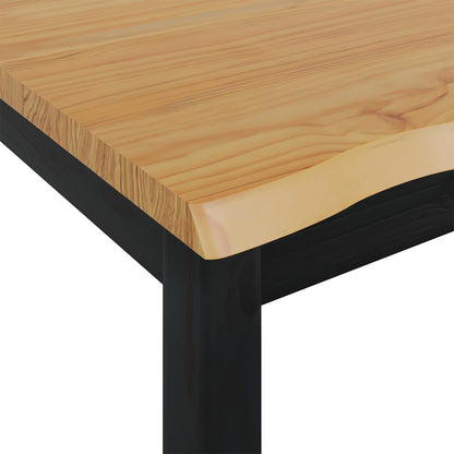 High Bar Table EKAI Black 112 x 70 x 91 cm Solid Pine Wood