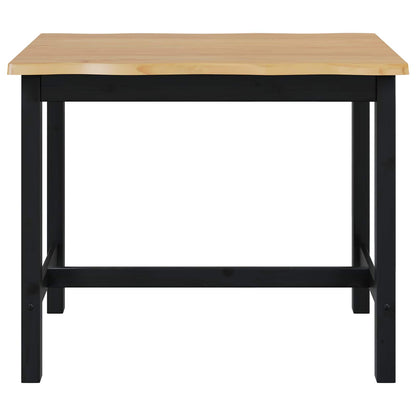 High Bar Table EKAI Black 112 x 70 x 91 cm Solid Pine Wood