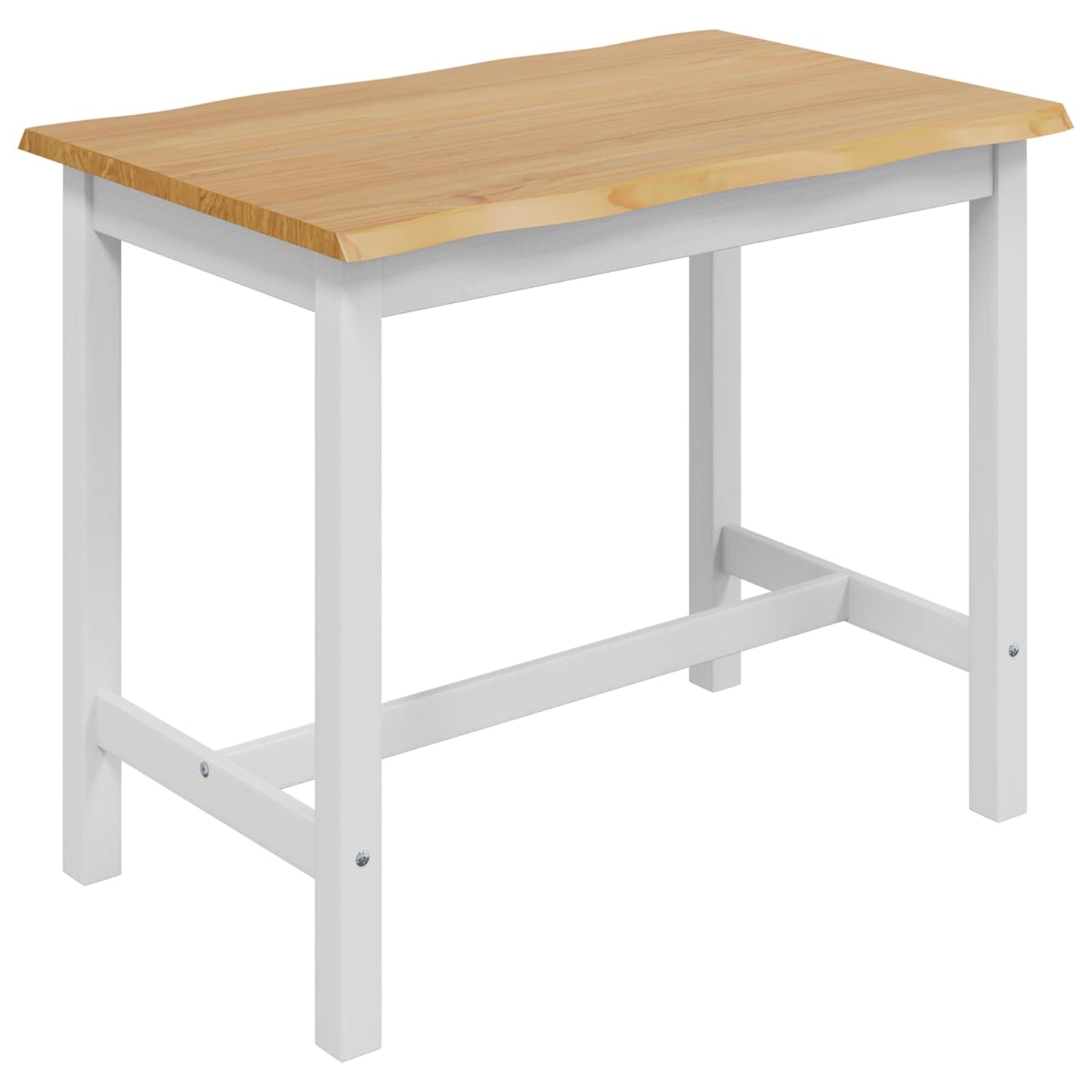 High Bar Table EKAI White 112 x 70 x 91 cm Solid Pine Wood