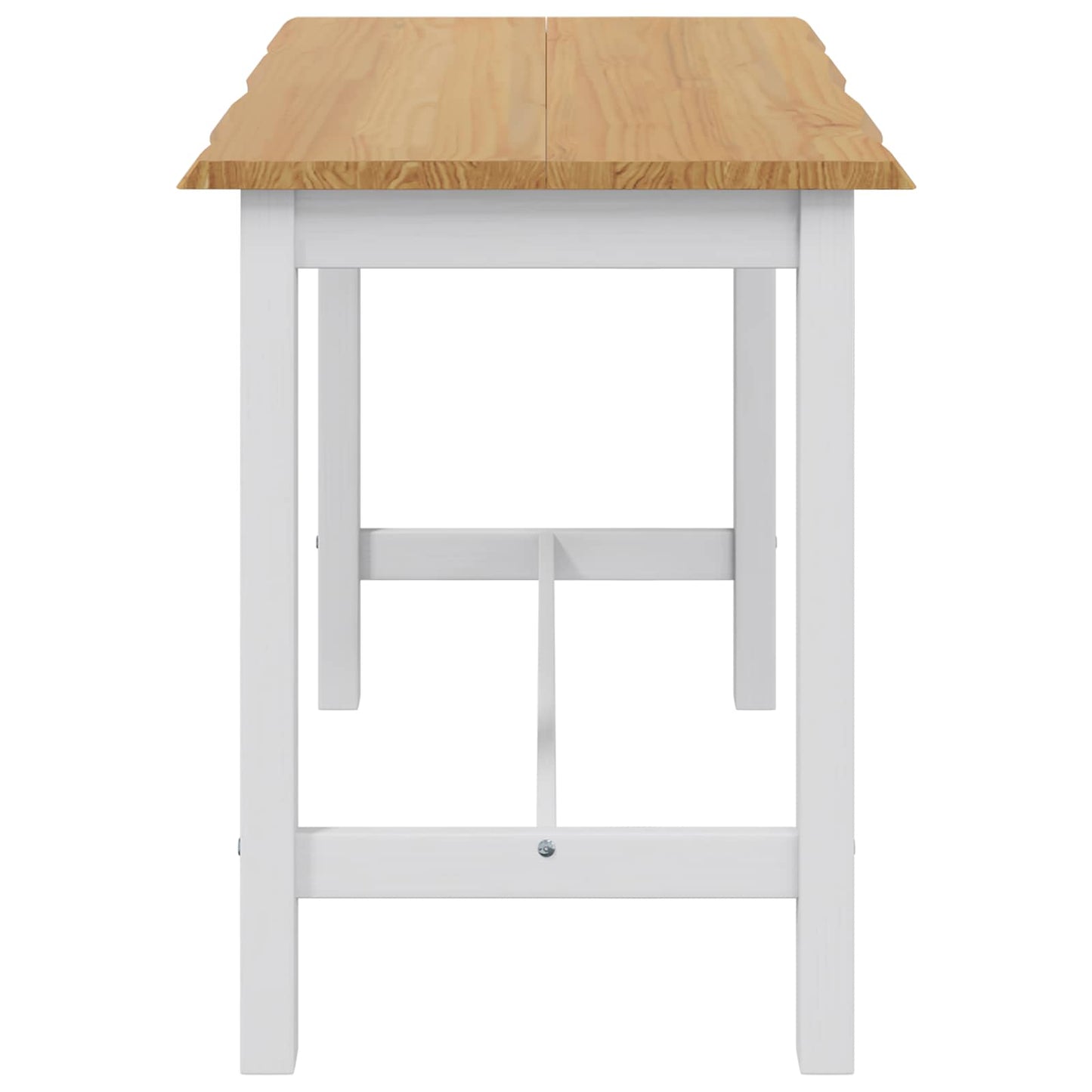 High Bar Table EKAI White 112 x 70 x 91 cm Solid Pine Wood
