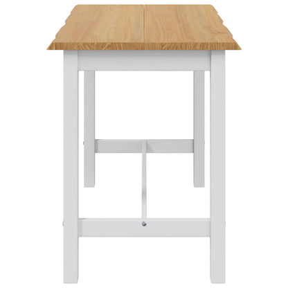 High Bar Table EKAI White 112 x 70 x 91 cm Solid Pine Wood